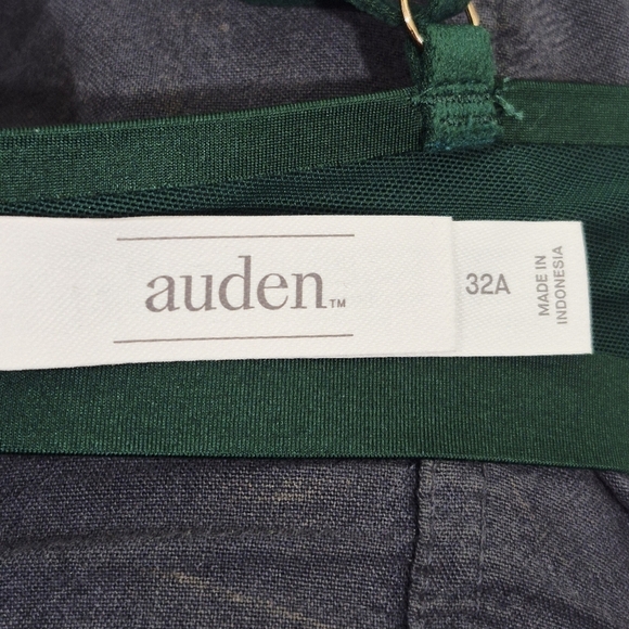 32A Auden Smooth Unlined Comfort Wire Demi‎ Coverage UW Bra Green NWT - Picture 5 of 7